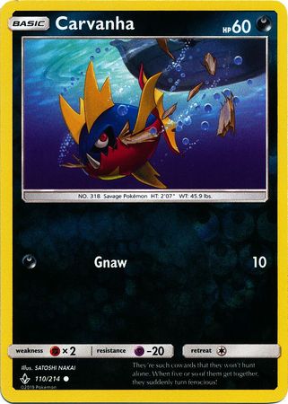 Carvanha - 110/214 - Common - Reverse Holofoil