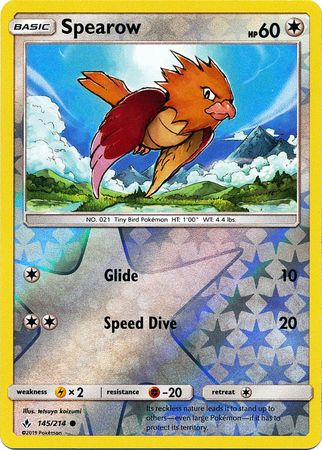 Spearow - 145/214 - Common - Reverse Holofoil