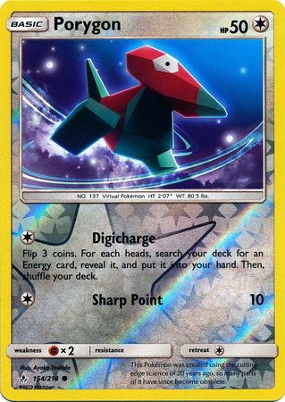 Porygon - 154/214 - Common - Reverse Holofoil
