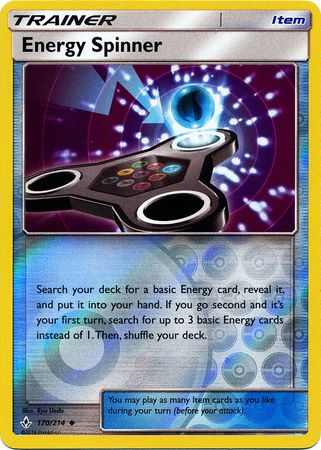 Energy Spinner - 170/214 - Uncommon - Reverse Holofoil
