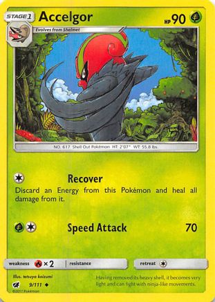 Accelgor 009/111 SM Crimson Invasion - Uncommon