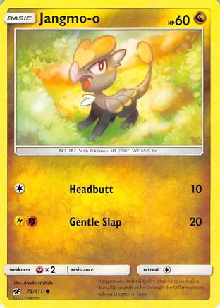 Jangmo-o 075/111 - Reverse Holofoil SM Crimson Invasion - Common