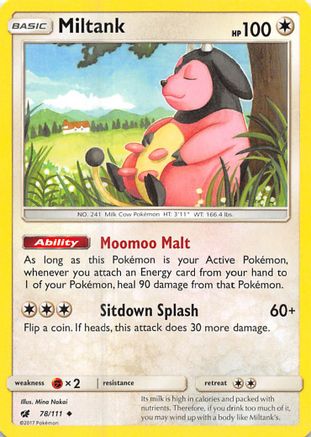 Miltank 078/111 SM Crimson Invasion - Uncommon