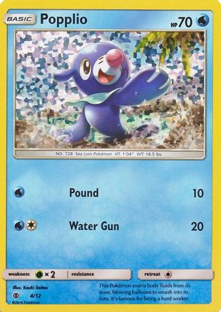 Popplio 004/12 - Holofoil McDonalds Promos 2017 - Promo