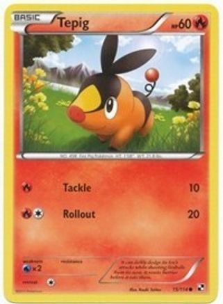 Tepig 15/114 (Cosmos Holo) 015/114 - Holofoil League & Championship Cards - Promo