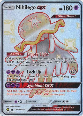 Nihilego GX - SV62/SV94 - Shiny Holo Rare