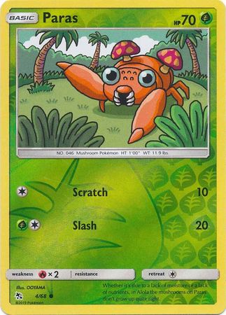 Paras - 4/68 - Common - Reverse Holofoil