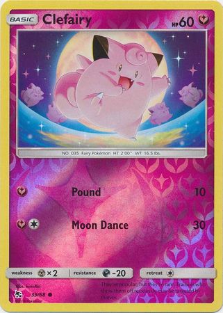 Clefairy - 39/68 - Common - Reverse Holofoil