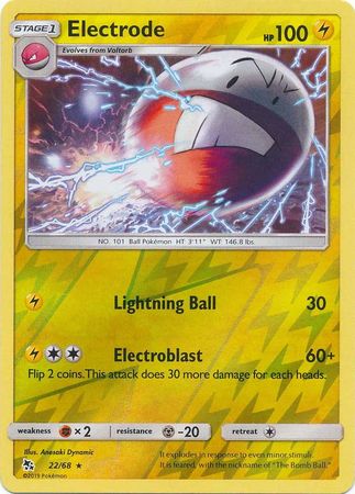 Electrode - 22/68 - Rare - Reverse Holofoil