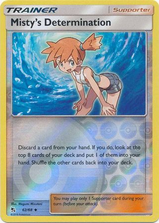 Misty's Determination - 62/68 - Uncommon - Reverse Holofoil