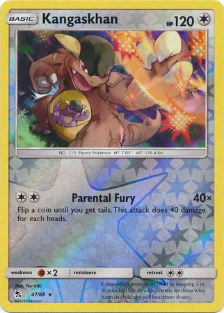 Kangaskhan - 47/68 - Rare - Reverse Holofoil