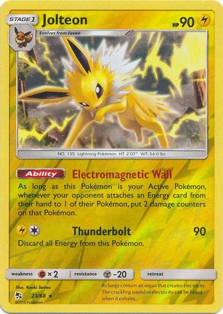 Jolteon - 23/68 - Rare - Reverse Holofoil