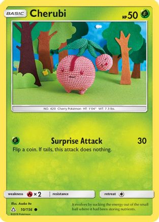 Cherubi 010/156 - Reverse Holofoil SM Ultra Prism - Common