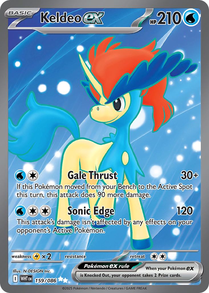 Keldeo ex - 159/086 - Ultra Rare