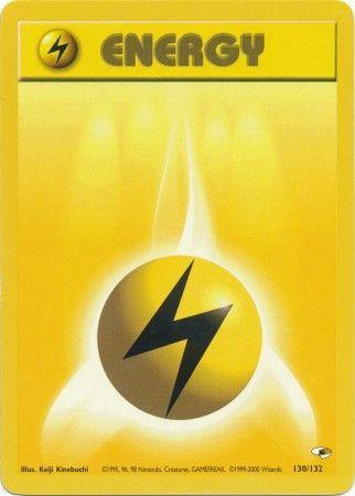 Lightning Energy 130/132 - Unlimited Gym Heroes - Common