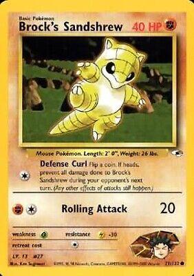Brock's Sandshrew (71) 071/132 - Unlimited Gym Heroes - Common
