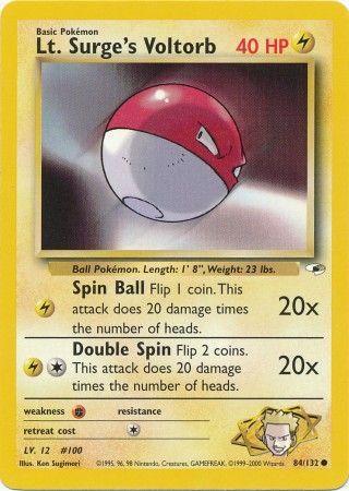 Lt. Surge's Voltorb 084/132 - Unlimited Gym Heroes - Common