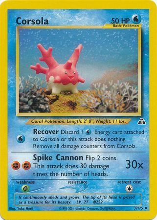 Corsola 037/75 - Unlimited Neo Discovery - Uncommon