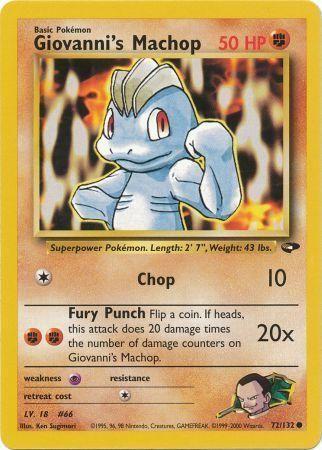 Giovanni's Machop 072/132 - Unlimited Gym Challenge - Common