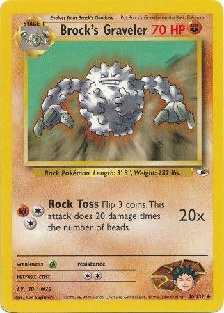 Brock's Graveler 040/132 - Unlimited Gym Heroes - Uncommon