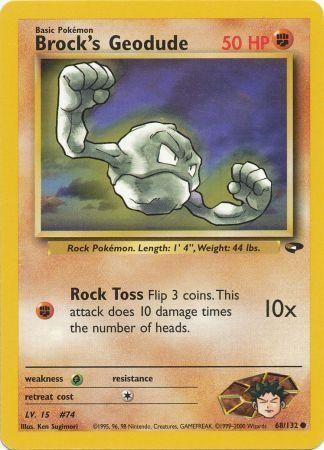 Brock's Geodude 068/132 - Unlimited Gym Challenge - Common