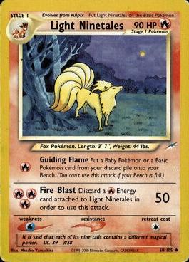 Light Ninetales 050/105 - Unlimited Neo Destiny - Uncommon