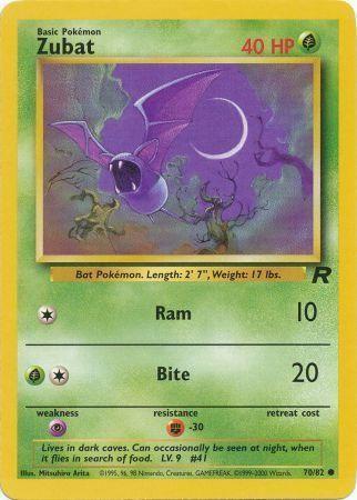 Zubat 070/82 - Unlimited Team Rocket - Common