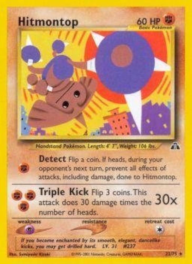 Hitmontop (22) 022 - Unlimited Neo Discovery - Rare
