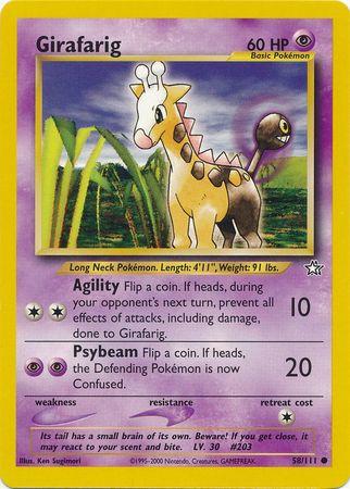 Girafarig 058/111 - Unlimited Neo Genesis - Common