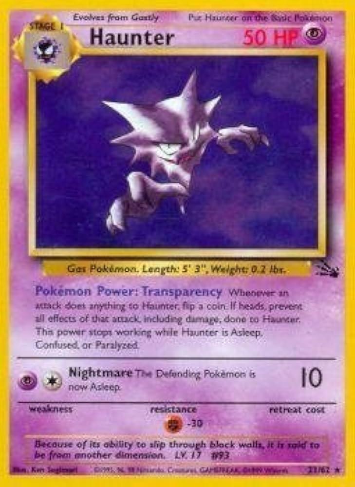 Haunter (21) 021/62 - Unlimited Fossil - Rare