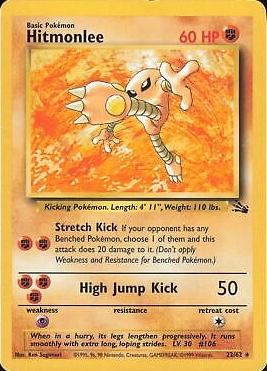 Hitmonlee (22) 022/62 - Unlimited Fossil - Rare