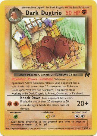 Dark Dugtrio (23) 023/82 - Unlimited Team Rocket - Rare