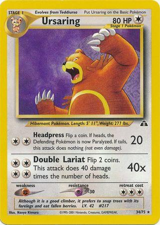 Ursaring (34) 034/75 - Unlimited Neo Discovery - Rare