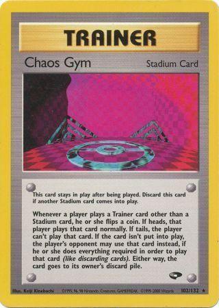 Chaos Gym 102/132 - Unlimited Gym Challenge - Rare