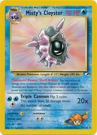 Misty's Cloyster 029/132 - Unlimited Gym Heroes - Rare