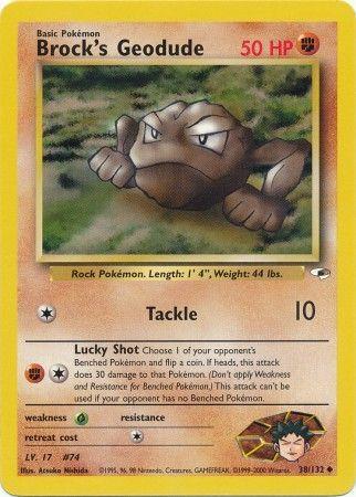 Brock's Geodude (38) 038/132 - Unlimited Gym Heroes - Uncommon