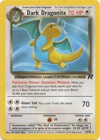 Dark Dragonite (22) 022/82 - Unlimited Team Rocket - Rare