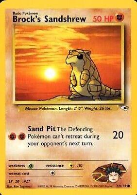 Brock's Sandshrew (72) 072/132 - Unlimited Gym Heroes - Common