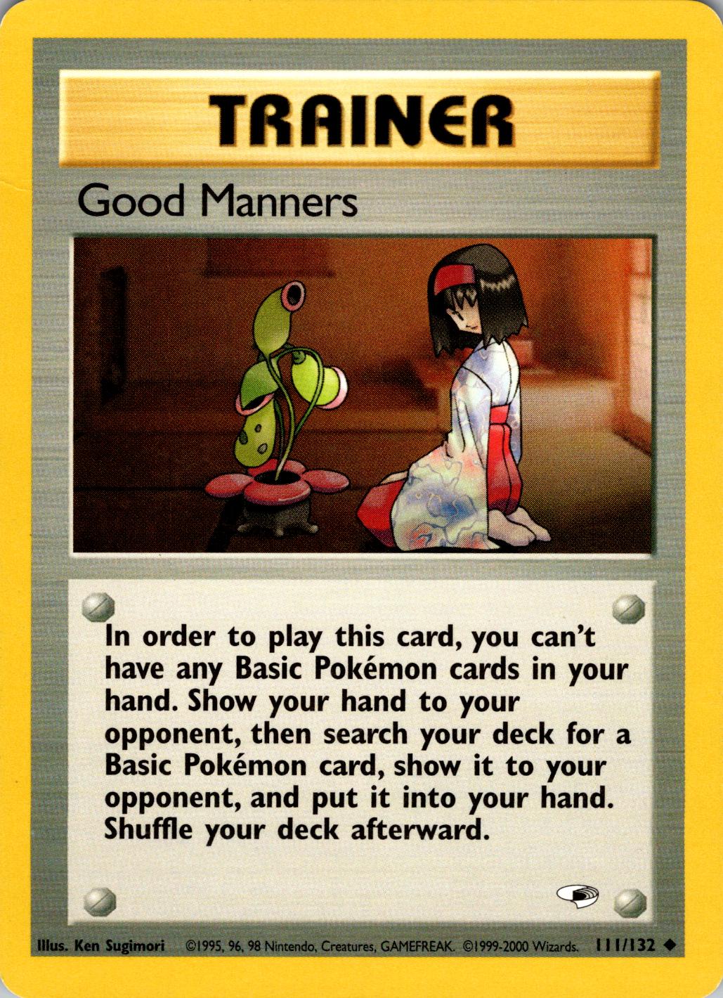Good Manners 111/132 - Unlimited Gym Heroes - Uncommon
