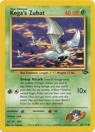 Koga's Zubat 083/132 - Unlimited Gym Challenge - Common
