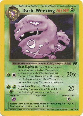 Dark Weezing (31) 031/82 - Unlimited Team Rocket - Rare