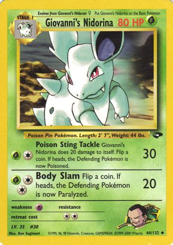 Giovanni's Nidorina 044/132 - Unlimited Gym Challenge - Uncommon