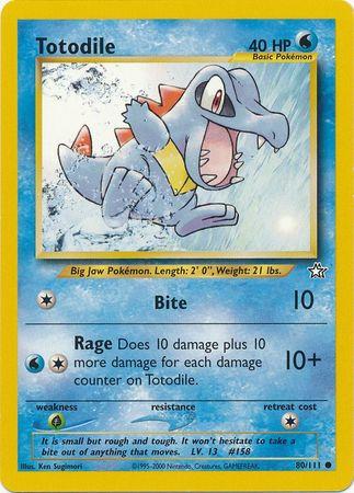 Totodile (80) 080/111 - Unlimited Neo Genesis - Common