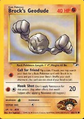 Brock's Geodude (66) 066/132 - Unlimited Gym Heroes - Common