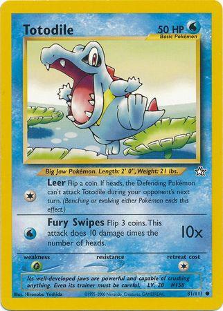 Totodile (81) 081/111 - Unlimited Neo Genesis - Common