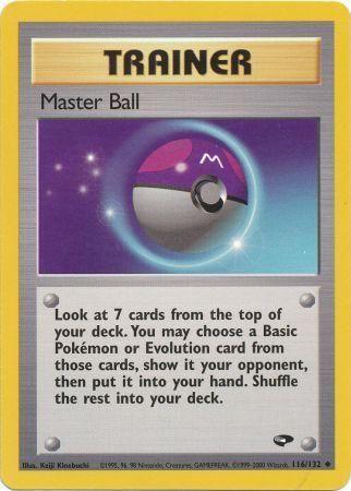 Master Ball 116/132 - Unlimited Gym Challenge - Uncommon
