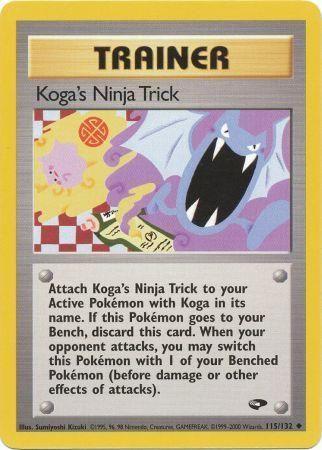 Koga's Ninja Trick 115/132 - Unlimited Gym Challenge - Uncommon