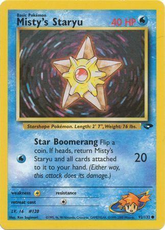 Misty's Staryu 092/132 - Unlimited Gym Challenge - Common