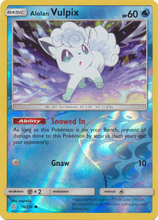 Alolan Vulpix - 39/236 - Common - Reverse Holofoil