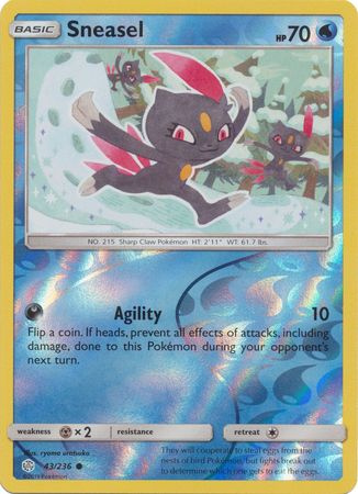 Sneasel- 43/236 - Common - Reverse Holofoil